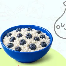 Творог с ягодами (голубика)